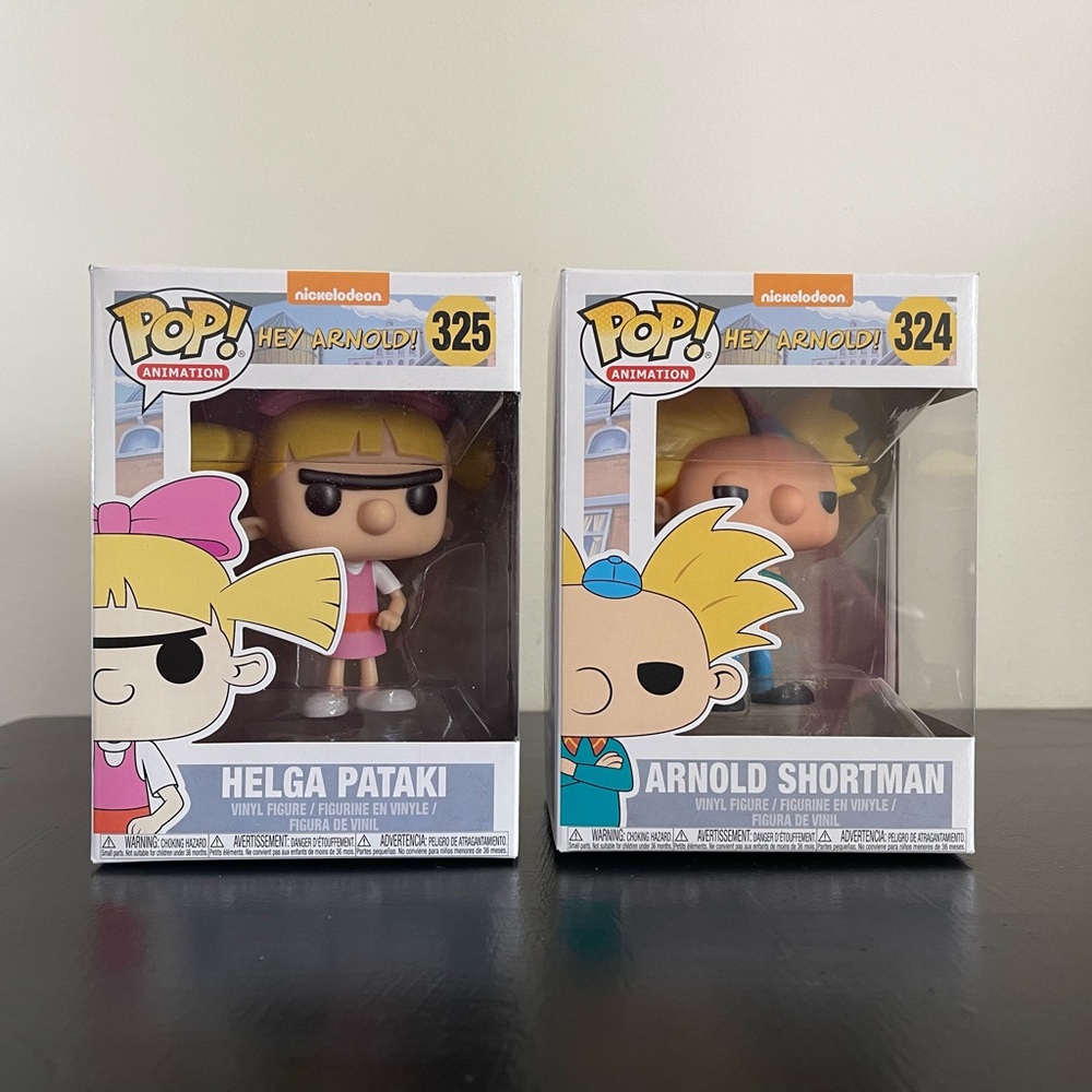 Hey Arnold! Funko Pop Figures - Helga and Arnold